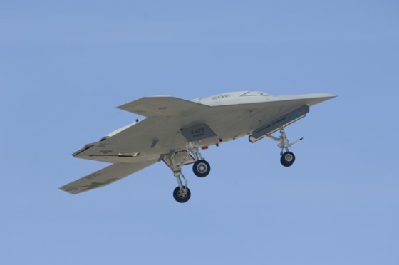 The second X-47B demonstrator aircraft for the Navy's UCAS-D program completed its first flight on Nov. 22 at Edwards Air Force Base, Calif.